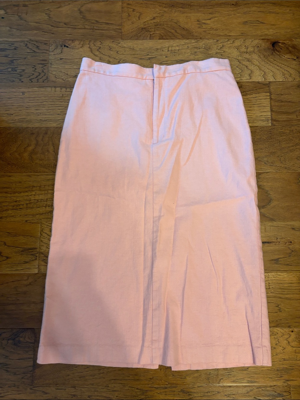 Banana Republic factory Light Pink linen blend Midi Pencil Skirt 12